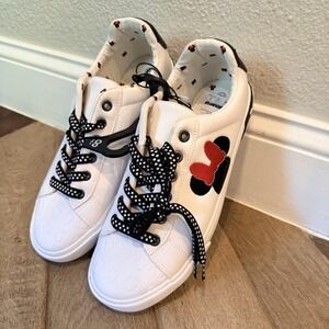 Disney Minnie Mouse Shoes Womens Size 8.5 White Ground Up Low Top WNMM24GU023